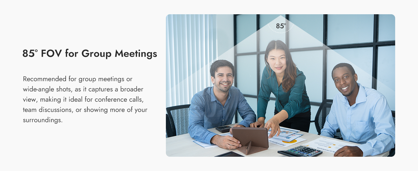 webcam with wide angel fov