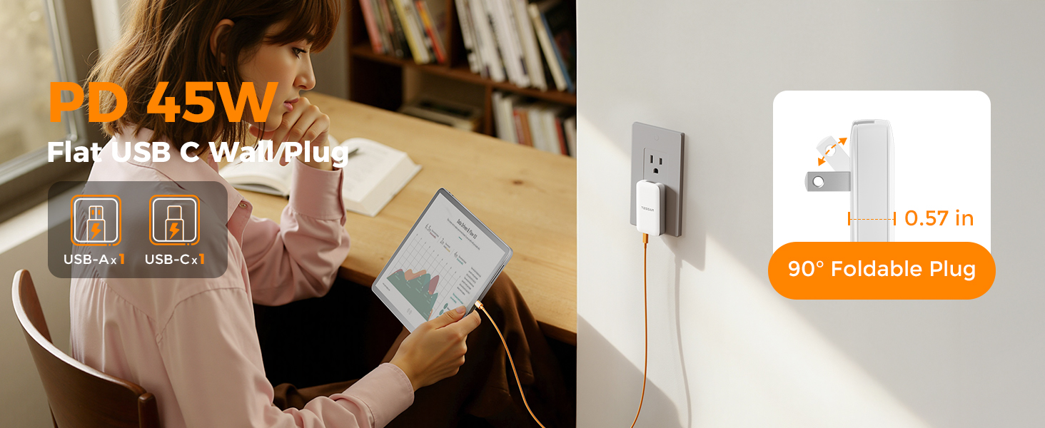flat wall charger