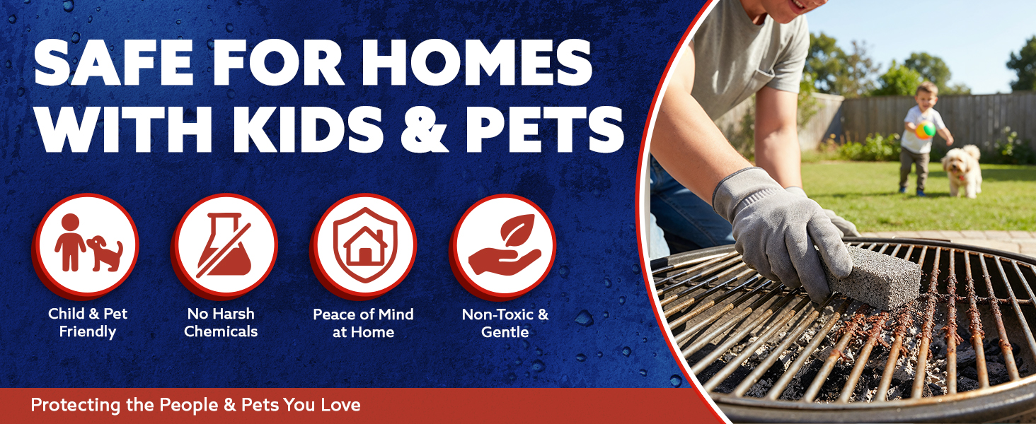 Buildups, Rust &amp;amp;amp; Tough Stains, Perfect Pumice Stone for Cleaning Bathtub, Pools, Kitchens
