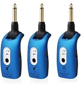 WENTELMUSIC A9 Wireless Guitar System - 2.4GHz, 24-bit 48KHz Audio, 100ft Range, No Latency, 4-Ho...