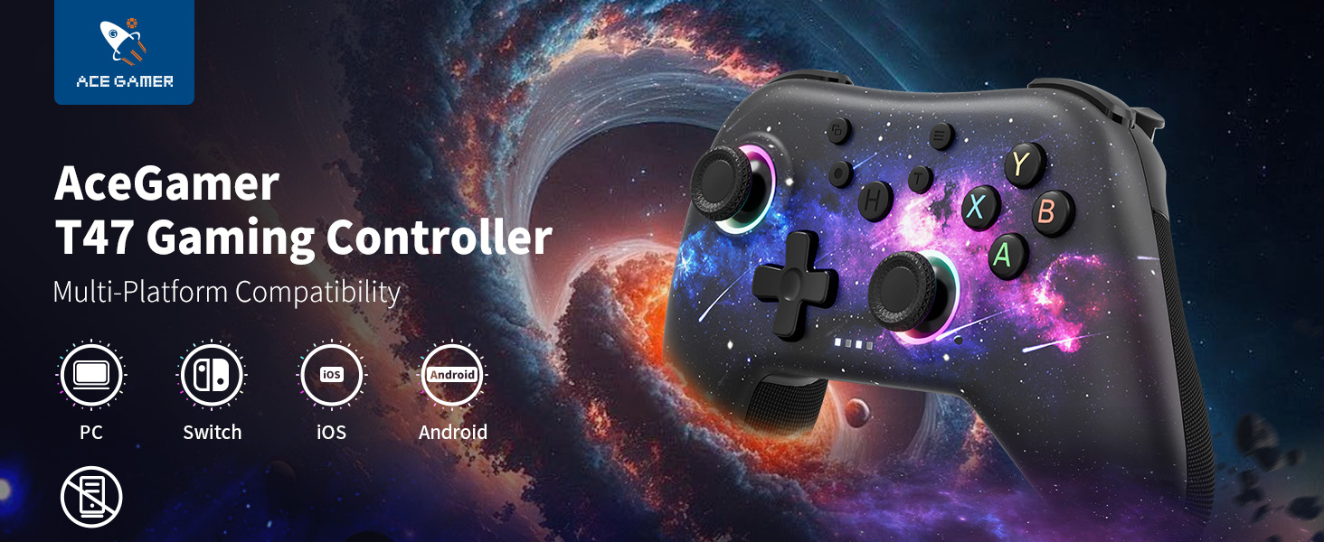 AceGamer 2.4G Wireless Bluetooth Controller