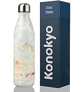 Konokyo Insulated Water Bottles,25 oz Double Wall Stainless Steel Vacumm Metal Flask for Sports T...
