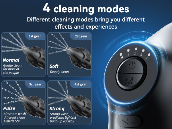 4 cleaning modes