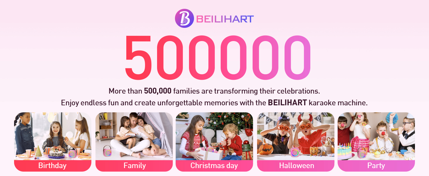 Karaoke machine for birthday parties, Christmas, Halloween and family gatherings