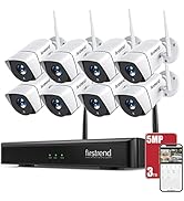5MP Wireless Security Cameras System, Firstrend Security System Wireless Ultra HD for Home Survei...