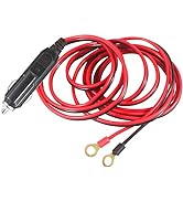 Male Cigarette Lighter Plug to Eyelet Terminals 12v 10FT - 12v Cigarette Lighter Male Plug Extens...