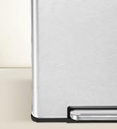 Cesun Kitchen Trash Can, 2 x 8 Gallon Dual Compartment Trash and Recycle Bin Combo, Double Stainl...