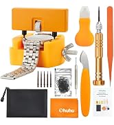 Ohuhu Watch Battery Replacement Tool Kit Upgraded Watch Repair Kit Watch Back Remover Opener Tool...