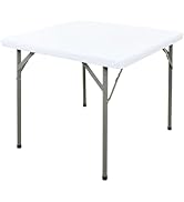 Nacuci Square Elastic Fitted Tablecloth, Windproof Polyester Table Cover, Scratch Resistant and W...