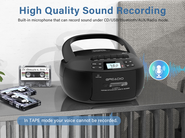 cd cassette boombox