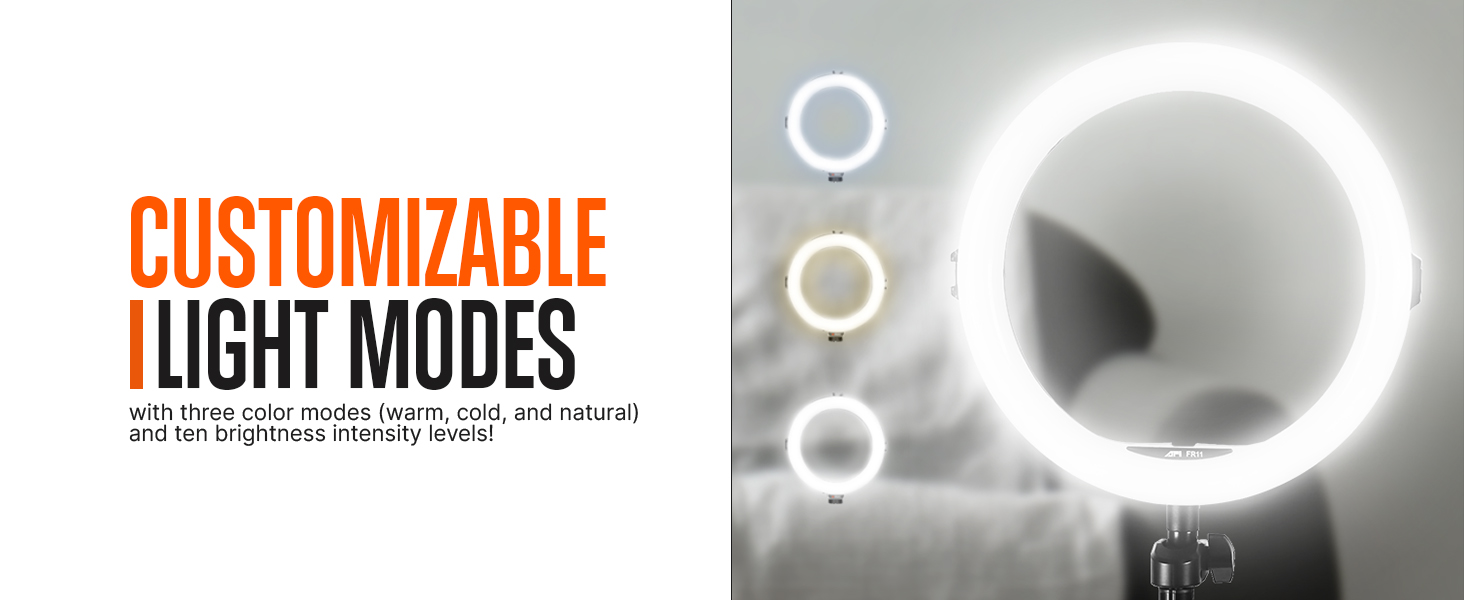 SQUATZ 11’’ LED 12W Selfie Ring Light R11 with Wired Control,