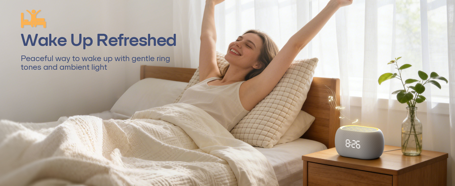 wake up refreshed with alarm clock
