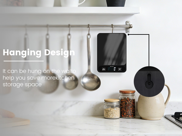 Hanging Design It can be hung on the walto help you save morekitchen storage space