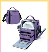 BAFASO Nail Polish Organizer Holds 48 Bottles (15ml - 0.5 fl.oz) and a Nail Lamp, Large Nail Poli...