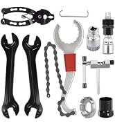 Bike Repair Tools Kit, 9Pcs Portable Bicycle Tool for Adults, Bike Link Plier, Chain Breaker, 3-i...