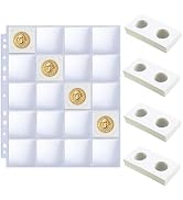 200 Pockets Binder Non-PVC Pages Sleeves With 200 Pcs Flips for 2/3/4 Ring A4 Binder, 2