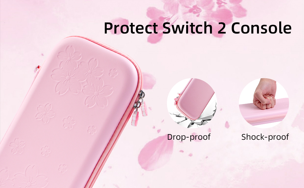BRHE Cute Travel Carrying Case for Nintendo Switch 2 (2025) Accessories Kit with Protective Cover