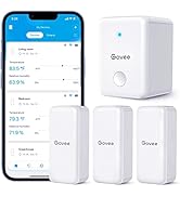 Govee WiFi Hygrometer Thermometer 3 Pack H5151, Indoor Outdoor Wireless Temperature Humidity Sens...