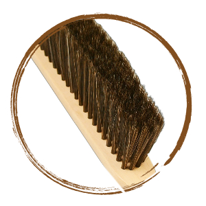wooden hand broom
