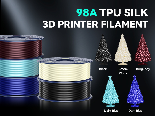 tpu 3d printer filament silk filament tpu silk filament 1.75mm silk pla filament 95a tpu