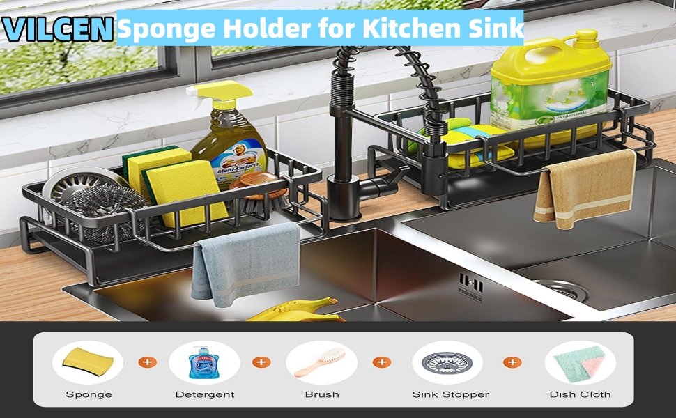 Sponge Holder for Kitchen Sink