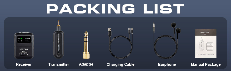 packing list