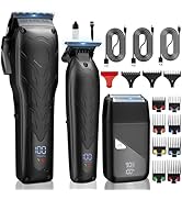 Karret Professional Hair Clippers and Trimmer Set, 3 in 1 Hair Clippers for Men, Pro Clipper, T-S...