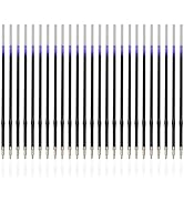 Linbsunne 50 Pieces Ballpoint Refills Medium Point 1mm Black Ink Replaceable Ball Point Pen Refil...