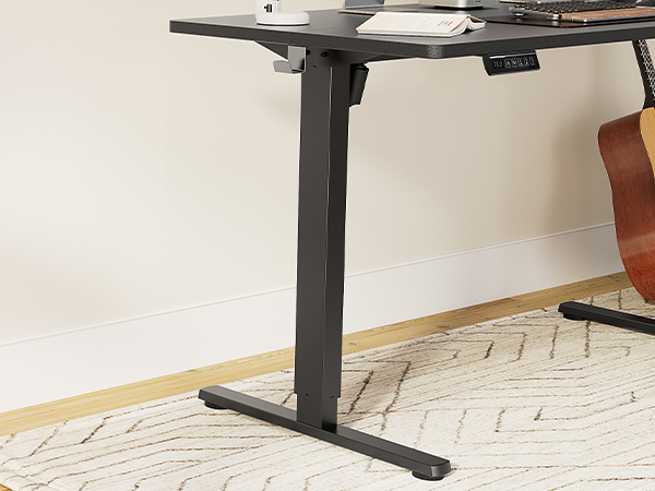 wood desk metal frame