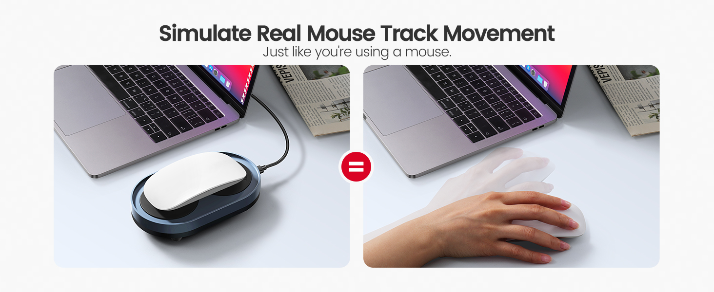 Simulate real mouse movement, 100% undetectable