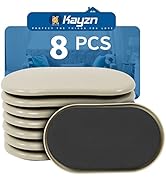 Furniture Slider, 3-1/2" x 6" Oval Heavy-Duty Furniture Movers, Reusable Carpet Sliders for Furni...