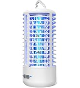Rechargeable Bug Zapper, Portable Electric Mosquito Killer for Indoor &amp; Outdoor, Fly Trap for Cam...