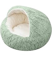 Soft Plush Dogs Cat Beds for Indoor Shell Shaped Calming Dog Beds for Small Dogs Pet Bed Mat Wash...