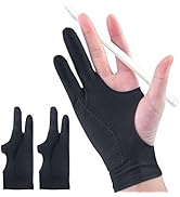 2-Pack Drawing Glove Palm Rejection for iPad Surface All Capacitive Touch Screen Artist Right/Lef...