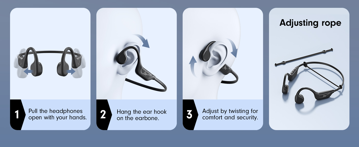 open ear headphones wireless bluetooth