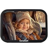 Oxnaleah Car Mirror for Baby,Shake proof,Shatterproof Baby Car Mirror for Safe Travel, 360° Rotat...