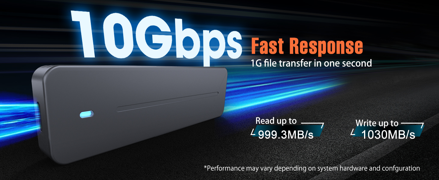 VCOM M.2 NVMe SATA SSD Enclosure