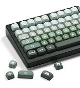 XVX Matcha Wagashi PBT Keycaps-MOA Keycaps, Custom Keyboard Keycaps 60 65 75 100 Percent, 5 Side ...