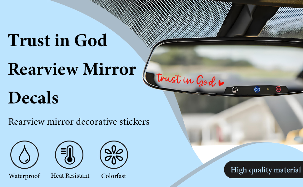 With the message of &amp;#34;Trust in God&amp;#34;, this decal allows you to express your values and beliefs.