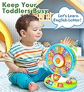 Toys for 1 2 3 Years Old Boys Girls, Musical Spin &amp; Sing Alphabet Zoo with Lights &amp; Sounds, Learn...