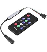 SEZO DC 5-12V Mini 14 Key Wireless RF Remote Dream Color Controller for WS2811 WS2812B 300 Differ...