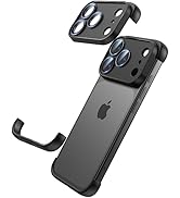 Losin Compatible with iPhone 17 Pro Max Frameless Bumper Case with Camera Lens Protector Compatib...