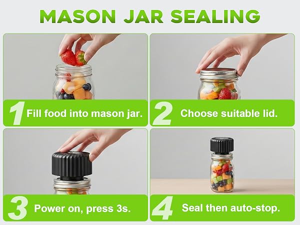 Electric Mason Jar Vacuum