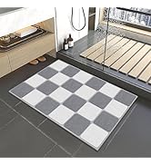 godehone Upgraded Stone Bath Mat, 15.7 x 23.6 Inch, Diatomaceous Earth Shower Mat, Non-Slip Stone...