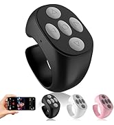 Fingertip Wireless Bluetooth Remote Control, Scrolling Ring Bluetooth Page Turner for Cooking, Yo...