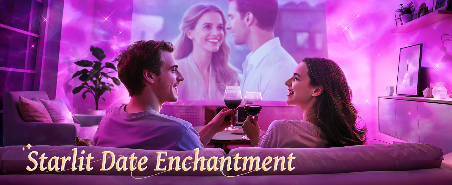 Mood Lighting Crystal Lamp Ocean Light Projector for Bedroom Ocean Room Decor for Teen Girls Gifts