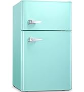 Antarctic Star Mini Fridge 3.1Cu.Ft Compact Refrigerator 2-Doors Freezer Low Noise Defrost Storag...