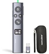Norwii N95s BLE Presentation Clicker with Digital Pointer for PowerPoint Presentation on TV Scree...