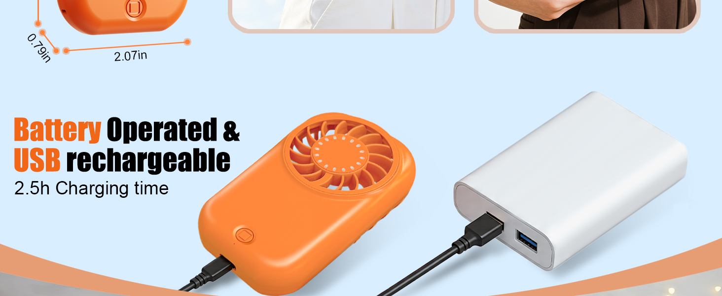 portable fan rechargeable