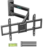 Pegzone Long Arm TV Wall Mount for 37-86 Inch TVs, 32 Inch Long Extension TV Bracket, Swivel Tilt...